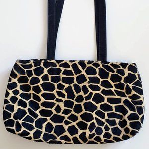 Sassy giraffe Lancome print handbag
